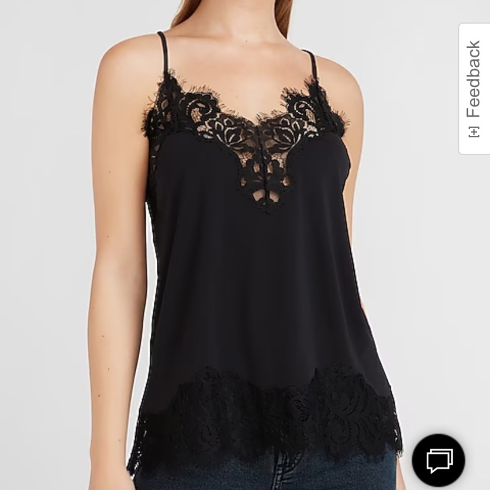 NWOT Express Women’s Lace Trim V-Neck Cami ❤️